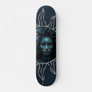 Skate Conexão mística, mulher mística e o leão.