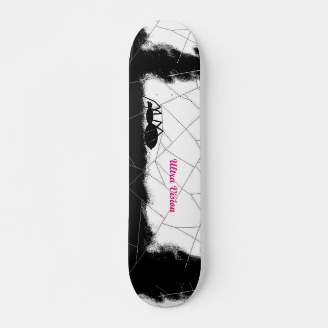 Skate Conselho de aranha com logotipo. (Frente)