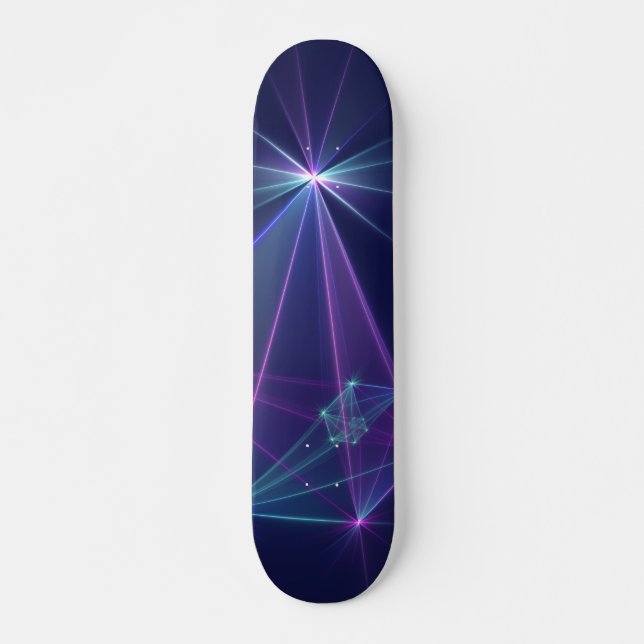 Skate Constelação, Arte Fractal Fantasia Abstrata (Frente)