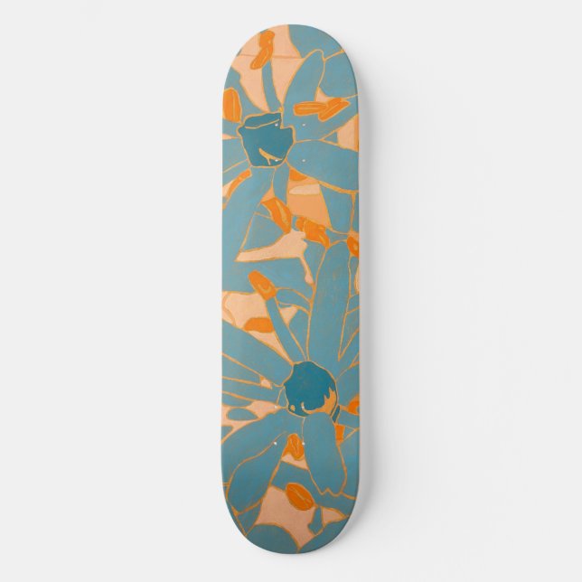 Skate Contemporary Leaf Design Peach (Frente)