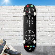 Controle Remoto de TV Preto Moderno Elegante Legal