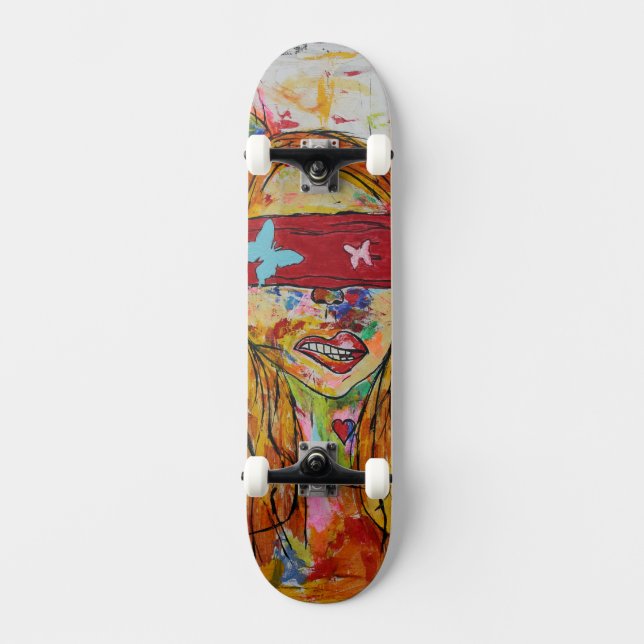 Skate Cool Artistic Blinded Skateboard! (Frente)