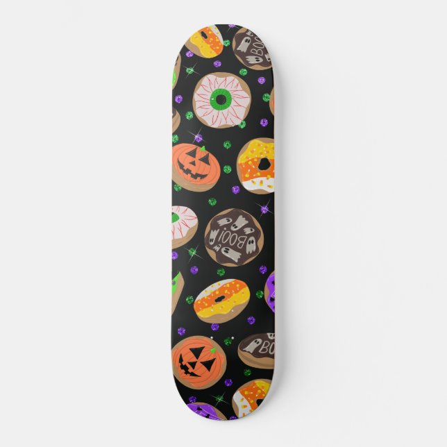 Skate Cool Cute Glitter Confetti Donuts Halloween (Frente)