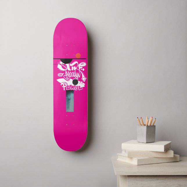 Skate Cool Retro Surf Brooklyn Peace  (Arte de parede)