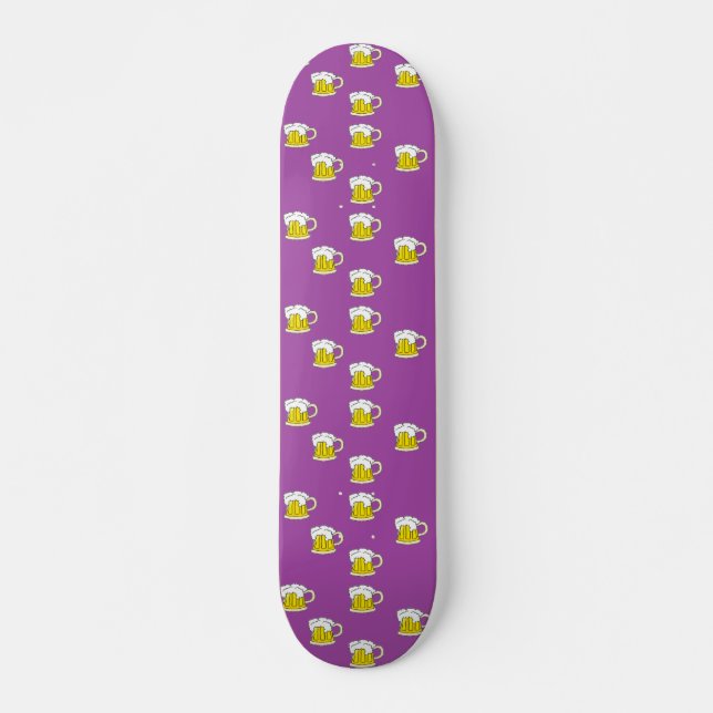 Skate Copo de cerveja espumante em roxo (Frente)