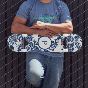 Skate Cor damasco azul clássico do Marinho