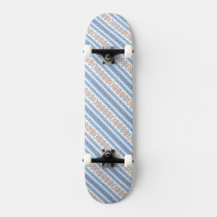 Skate Cor de laranja azul-acastanhada Aztec Padrão Triba