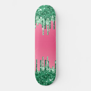 Skate Cor de Melancia Rosa Cinzenta Verde