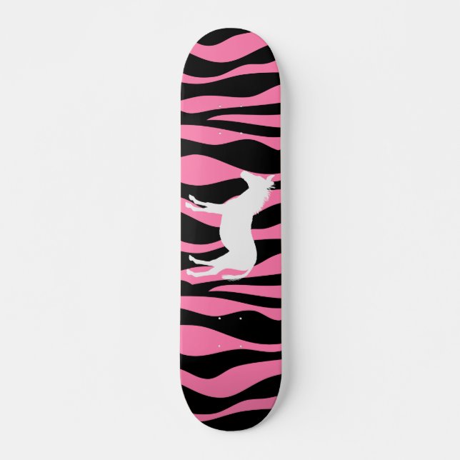 Skate cor-de-rosa da zebra (Frente)