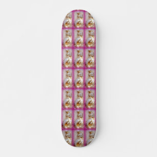 skate cor-de-rosa das sereias