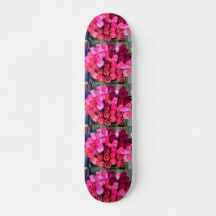 skate cor-de-rosa do buquê