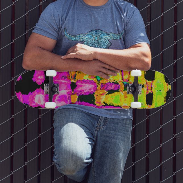 Skate Cor do estilo do surf: roxa e verde-azeitona (Ao ar livre 3)