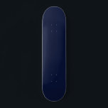 Skate Cor Sólida Azul do Marinho da Meia-Noite<br><div class="desc">Descubra a elegância do Marinho Azul da Meia-Noite, um marinho azul cativante que evoca o mistério sereno de um céu da meia-noite e as profundas profundidades do oceano. Essa matiz sofisticada traz um toque de enigma e tranquilidade, perfeita para acrescentar uma afirmação sutil mas impactante, essa cor se integra perfeitamente...</div>