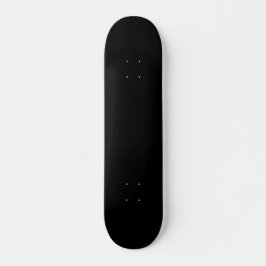 Skate Cor Sólida Preta Pura
