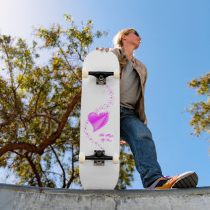 Skate Coração Arco-Íris com Estrelas, A Magia do Amor
