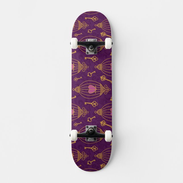 Skate Coração-chave-teste padrão (Frente)
