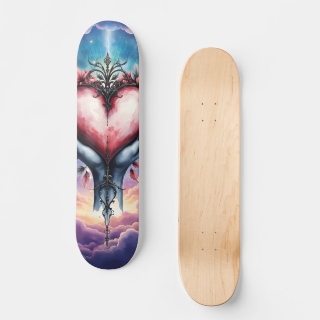 Skate Coração da Magia Silenciosa (Frente)