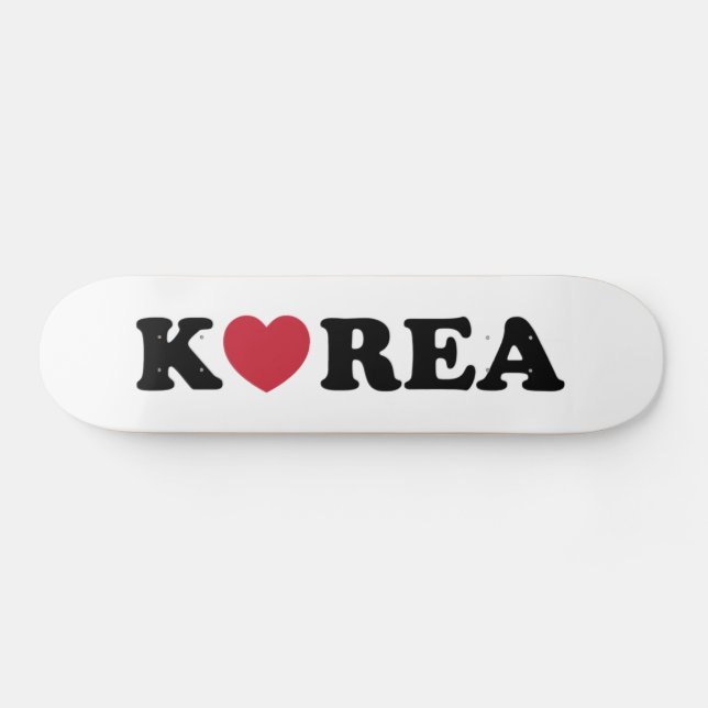Skate Coração de Amor da Coreia (Horz)