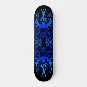 Skate Coração do Namorados de Tatuagem Tribal - azul