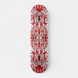 Skate Coração do Namorados de Tatuagem Tribal - vermelho