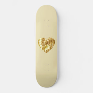Skate Coração ouro (Dourada forma de amor)
