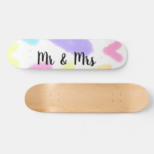Skate Coração simples estilo de texto minimalista casame