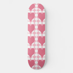 Skate Corações Rosa