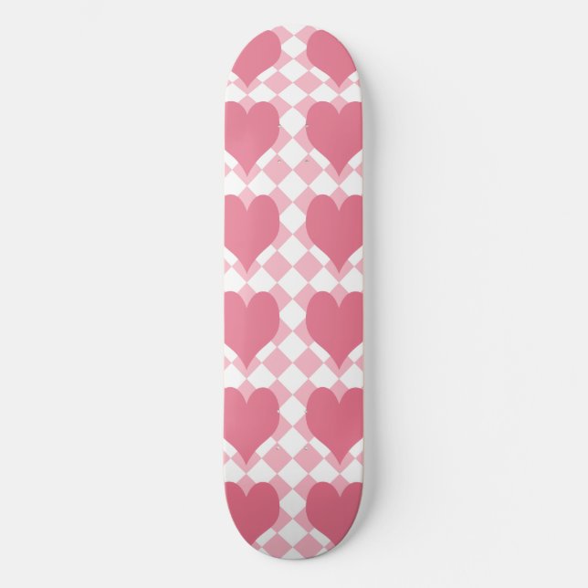 Skate Corações Rosa (Frente)