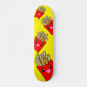 Skate Coragem de Comidas Rápidas em Fries Kawaii