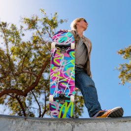Skate Cores Alegres Moderno Abstrato