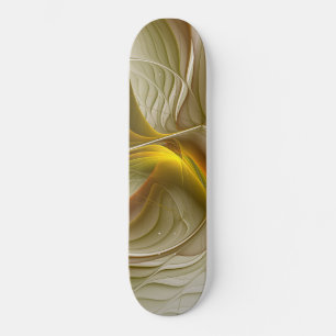 Skate Cores de Metais Preciosos, Arte Fractal Abstrata