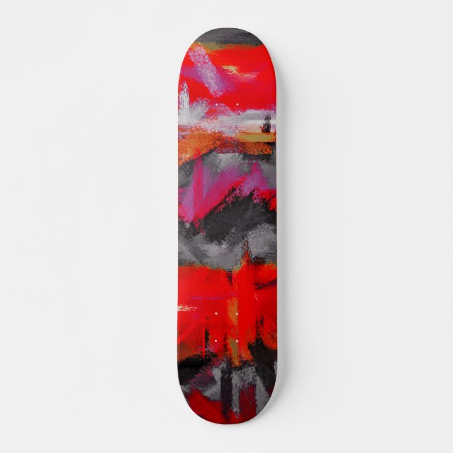 Skate Cores de pintura abstrato (Frente)