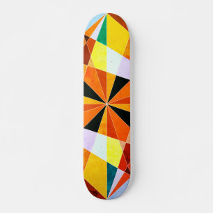Skate Cores Quentes Formas Geométricas Angulares Frias