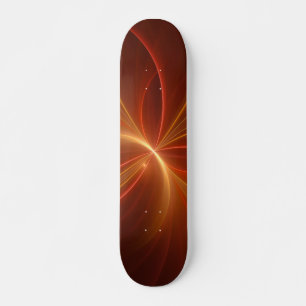 Skate Cores Quentes Modernas de Arte Fractal Mística Abs