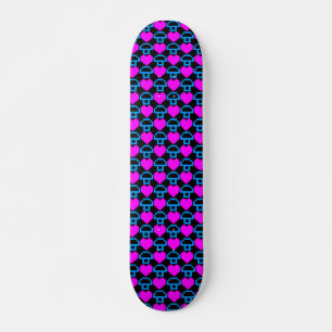 Skate Corey Tiger 80s Gamer Vintage Corações Cogumelos