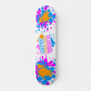 Skate Corey Tiger 80s Vintage New Wave Neon Splatter