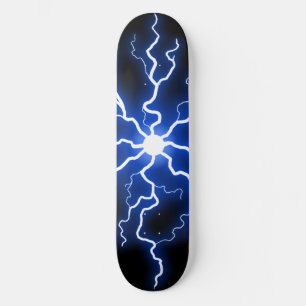 Skate Corrente Elétrica Azul Fria