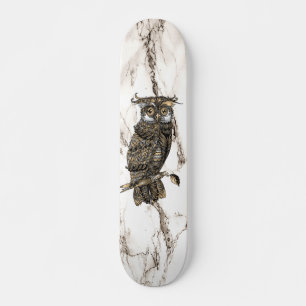 Skate Coruja Camuflada no Marble Brown