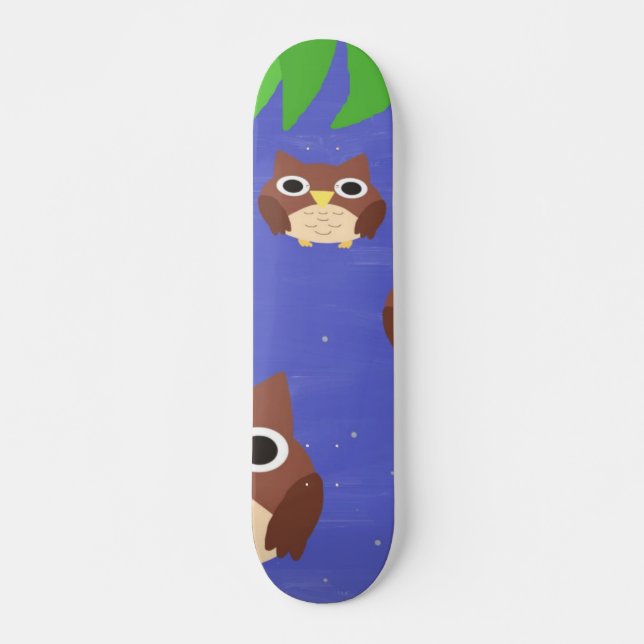 Skate coruja pintando arte (Frente)