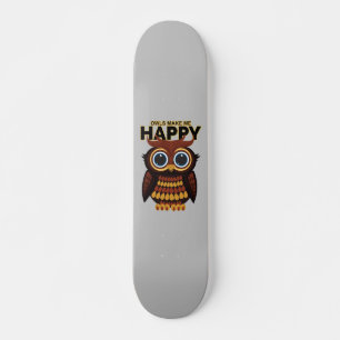 Skate Corujas Me Fazem Feliz
