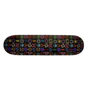 Skate cósmico dos símbolos