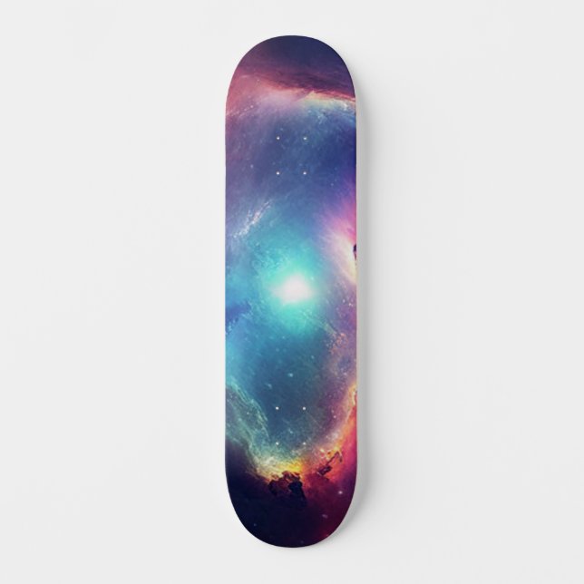 Skate Cosmos Celestiais Galáxia Espacial Moderna Céu (Frente)