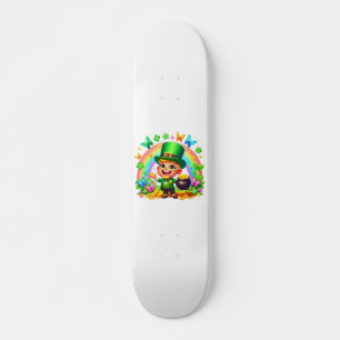 Skate Cotovelo-Arco-Íris Cujo duto é Dourado