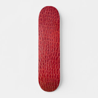 Skate Couro-jacaré vermelho-escura