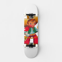 Skate Cowboy Retro Boy Child Cute Western
