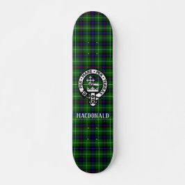Skate Crachá escocês MacDonald Tartan & Crest