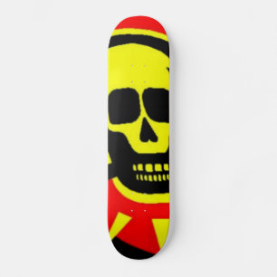 Skate Crânio Amarelo