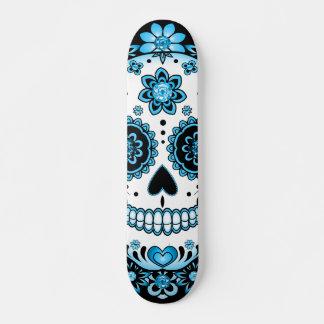 Skate Crânio Azul