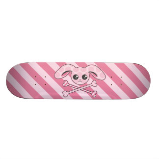 Skate Crânio cor-de-rosa do coelho de Kawaii