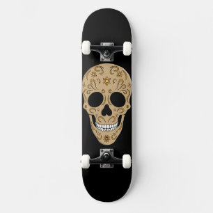 Skate Cranio de Açúcar Floral Dia de los Muertos